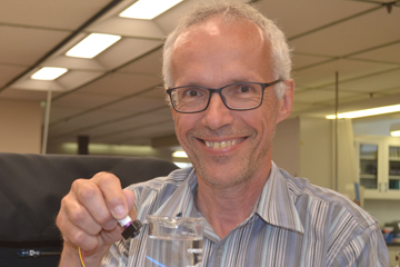 Close-up of research scientist Alain Clément