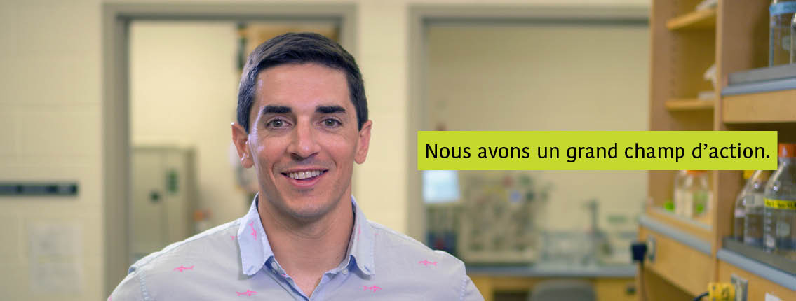 Christopher Garnham, Ph. D. banner texte : Nous avons un grand champ d'action